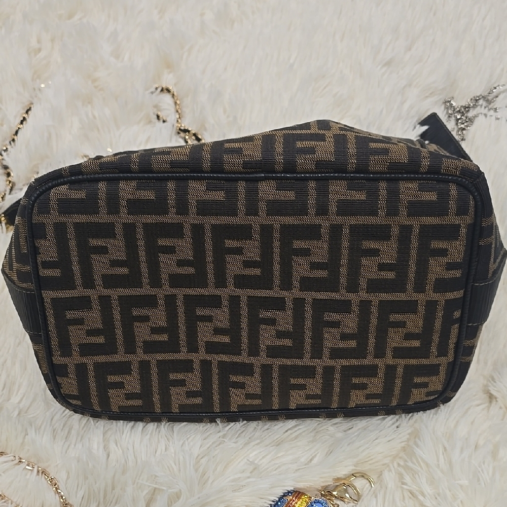 Fendi Vintage Vanity Zucca Print  Monogram Bag - Picture 6 of 12